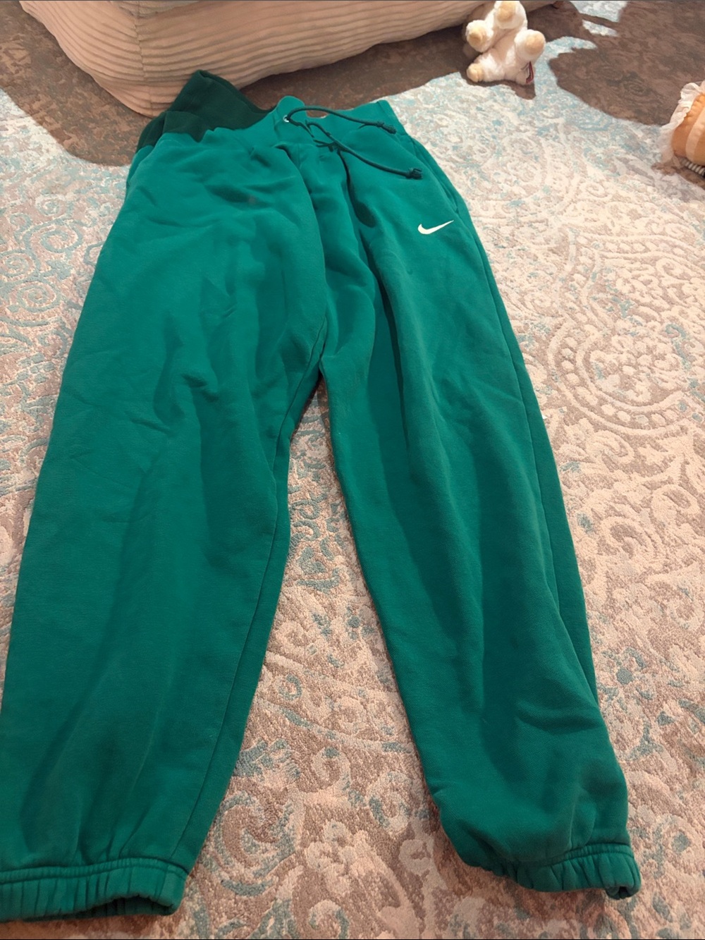 Nike Kids Teal Green Fleece Joggers